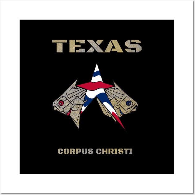 Corpus Christi Texas Fish Wall Art by The Witness